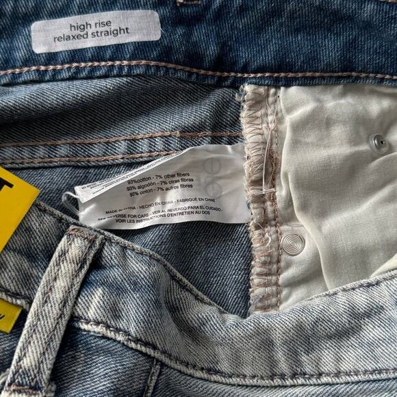 CIRCUS NY Embellished Relaxed Straight Leg Jeans in Lucky Charm Size 24 - Picture 9 of 11